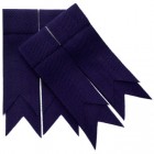 Purple Plain Coloured Garter Double Flashes